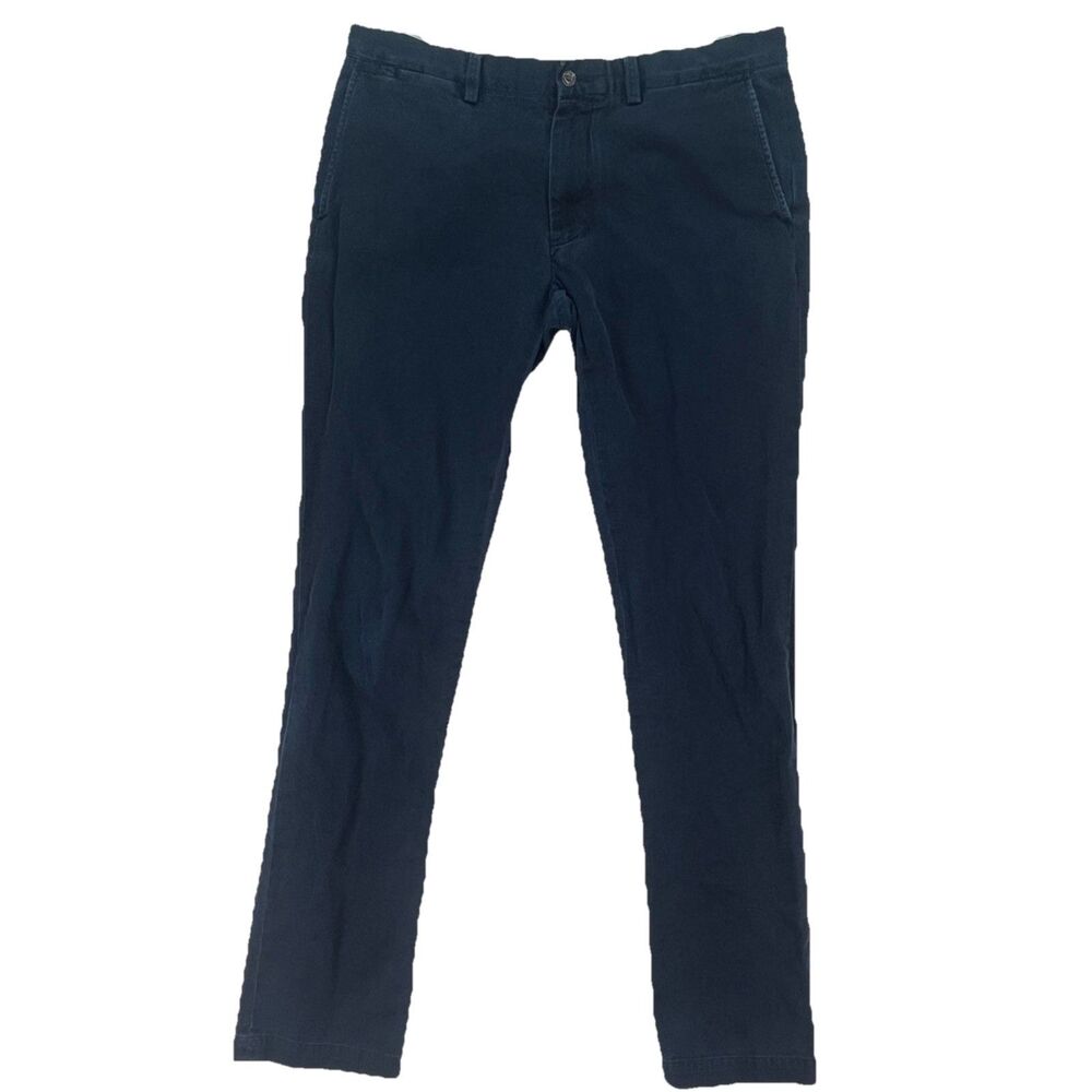 Polo Ralph Lauren Stretch Slim Fit Pants Mens 34 x 34 Navy Blue Chino 5 Pocket
